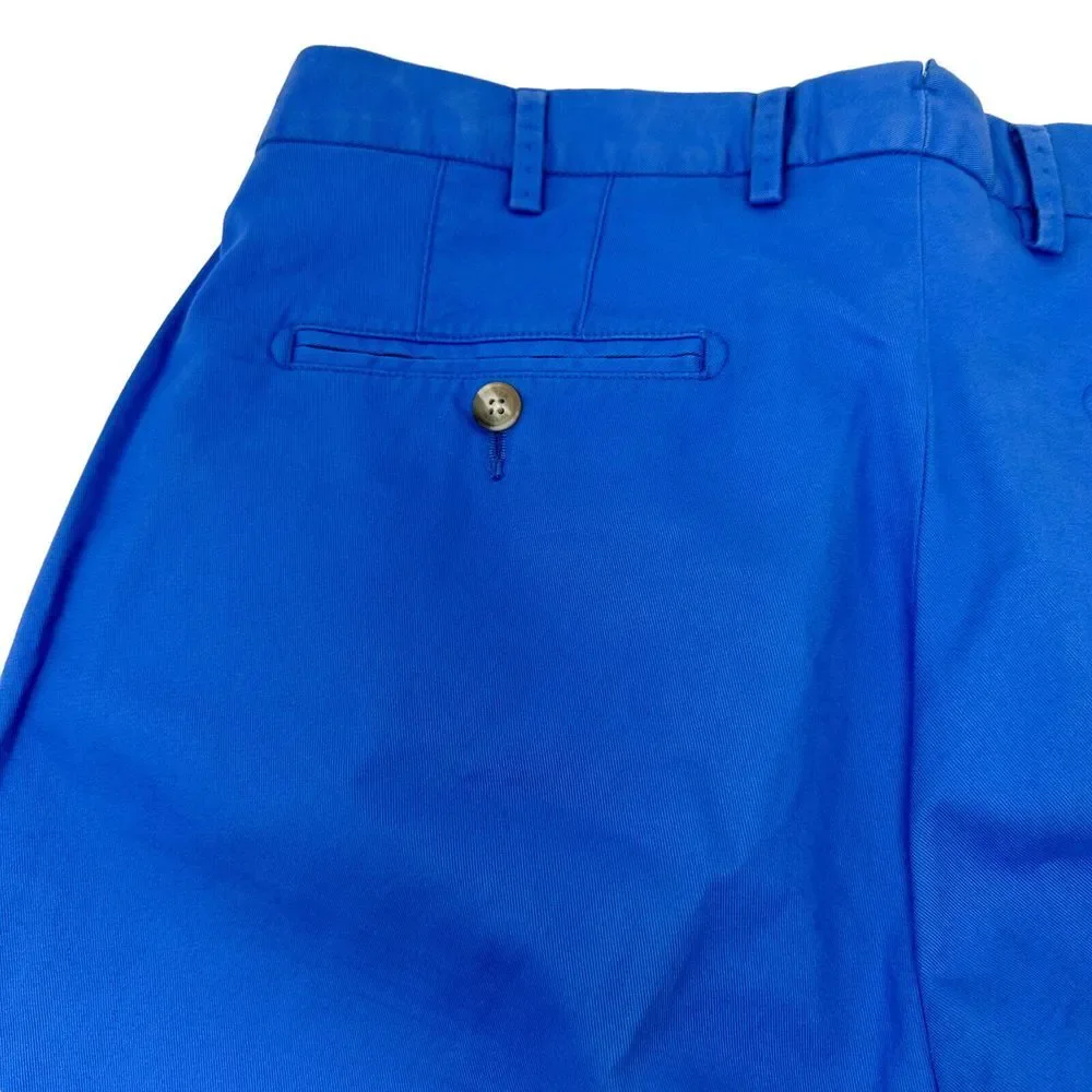 Peter Millar Blue Casual Chino Golf Pants Pima Cotton Spandex Size 33 Stretch‎